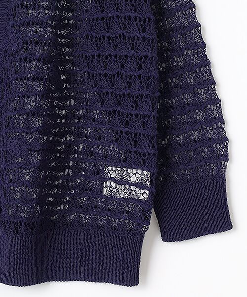 INGEBORG / インゲボルグ カーディガン・ボレロ | モチーフ付き透かし編みカーディガン | 詳細6
