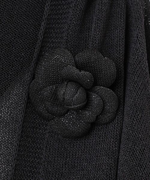 INGEBORG / インゲボルグ カーディガン・ボレロ | カメリアコサージュ付きフードカーディガン | 詳細1