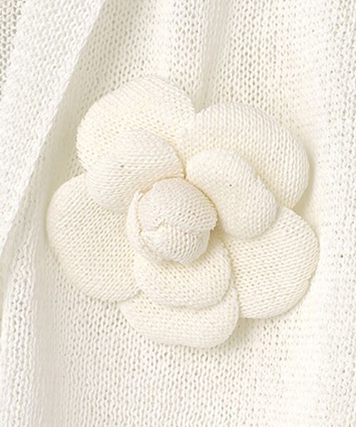 INGEBORG / インゲボルグ カーディガン・ボレロ | カメリアコサージュ付きフードカーディガン | 詳細2