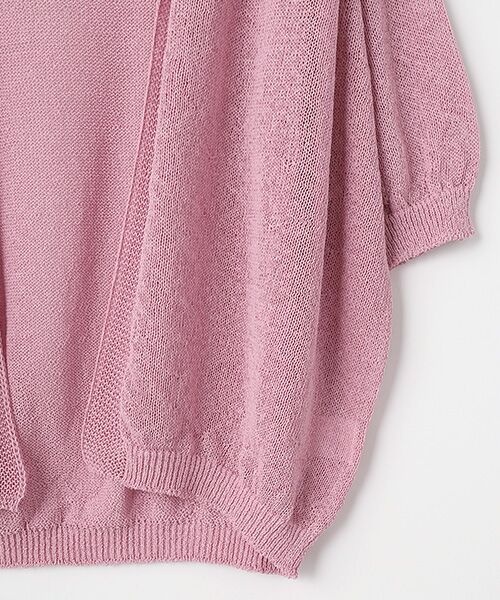 INGEBORG / インゲボルグ カーディガン・ボレロ | カメリアコサージュ付きフードカーディガン | 詳細5