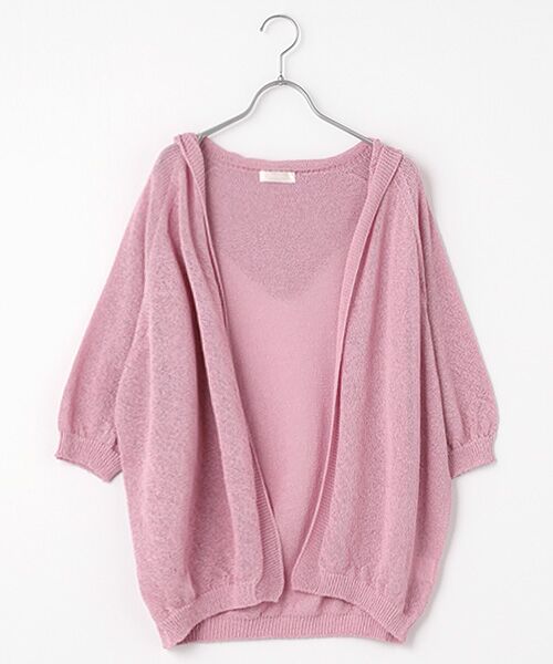 INGEBORG / インゲボルグ カーディガン・ボレロ | カメリアコサージュ付きフードカーディガン | 詳細6