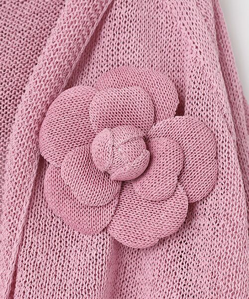 INGEBORG / インゲボルグ カーディガン・ボレロ | カメリアコサージュ付きフードカーディガン | 詳細9