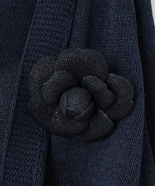 INGEBORG / インゲボルグ カーディガン・ボレロ | カメリアコサージュ付きフードカーディガン | 詳細11