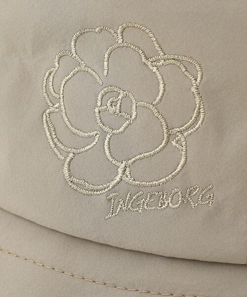 INGEBORG / インゲボルグ ハット | 『雨を楽しむ』カメリアロゴ刺繍入りバケツハット | 詳細5