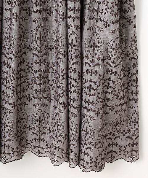 INGEBORG / インゲボルグ ロング・マキシ丈ワンピース | ボタニカル刺繍ワンピース | 詳細6