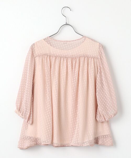 INGEBORG / インゲボルグ シャツ・ブラウス | シフォンカットジャガードブラウス | 詳細5