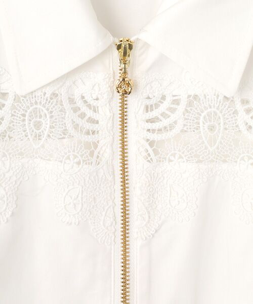 INGEBORG / インゲボルグ シャツ・ブラウス | レース使いジャケットブラウス | 詳細2