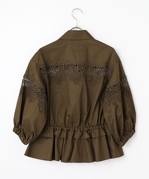 INGEBORG / インゲボルグ シャツ・ブラウス | レース使いジャケットブラウス | 詳細3