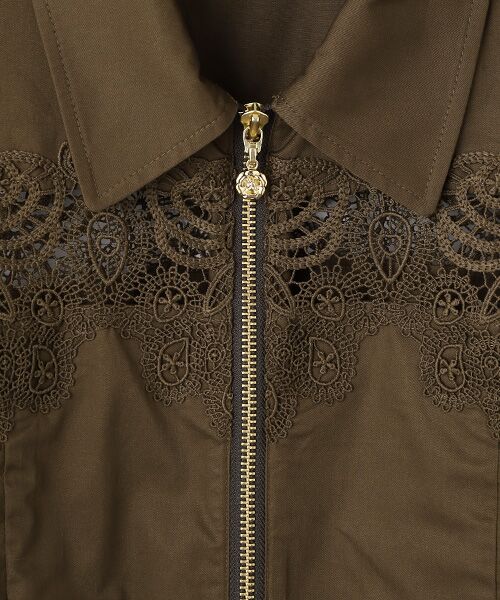 INGEBORG / インゲボルグ シャツ・ブラウス | レース使いジャケットブラウス | 詳細7