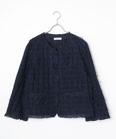 ノーカラージャケット（条件：ブルー系、在庫無し含む