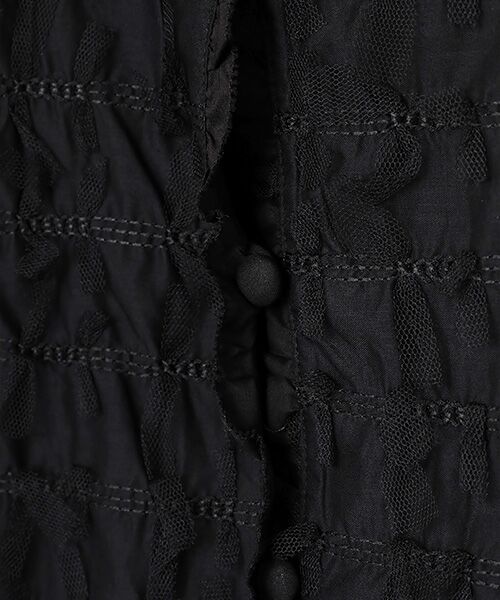 INGEBORG / インゲボルグ ノーカラージャケット | チュールリボン刺繍ジャケット | 詳細4