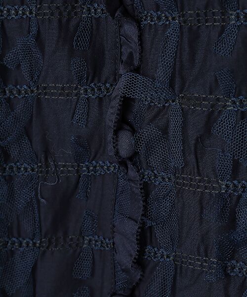 INGEBORG / インゲボルグ ノーカラージャケット | チュールリボン刺繍ジャケット | 詳細6