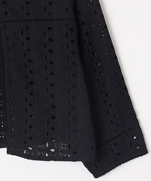 INGEBORG / インゲボルグ ノーカラージャケット | アイレットレースシャツジャケット | 詳細3