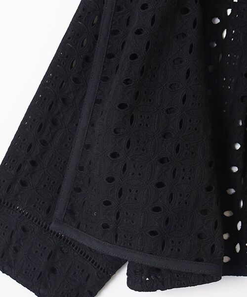 INGEBORG / インゲボルグ ノーカラージャケット | アイレットレースシャツジャケット | 詳細4