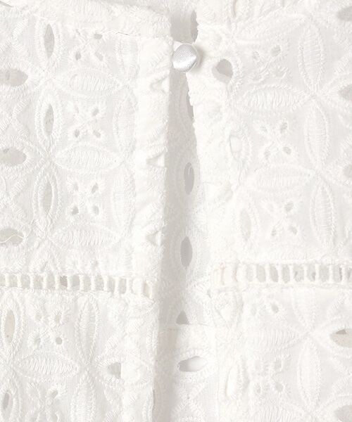 INGEBORG / インゲボルグ ノーカラージャケット | アイレットレースシャツジャケット | 詳細6