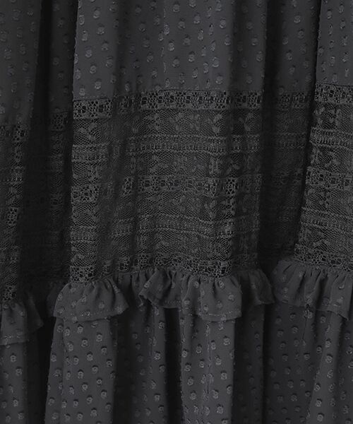 INGEBORG / インゲボルグ ロング・マキシ丈スカート | シフォンカットジャガードスカート | 詳細1