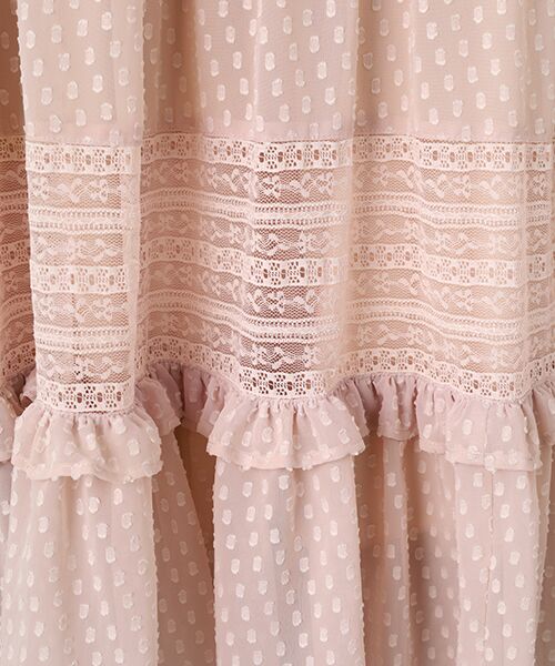 INGEBORG / インゲボルグ ロング・マキシ丈スカート | シフォンカットジャガードスカート | 詳細2