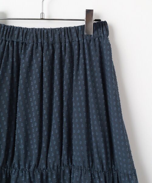 INGEBORG / インゲボルグ ロング・マキシ丈スカート | シフォンカットジャガードスカート | 詳細4