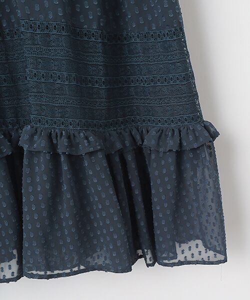 INGEBORG / インゲボルグ ロング・マキシ丈スカート | シフォンカットジャガードスカート | 詳細5