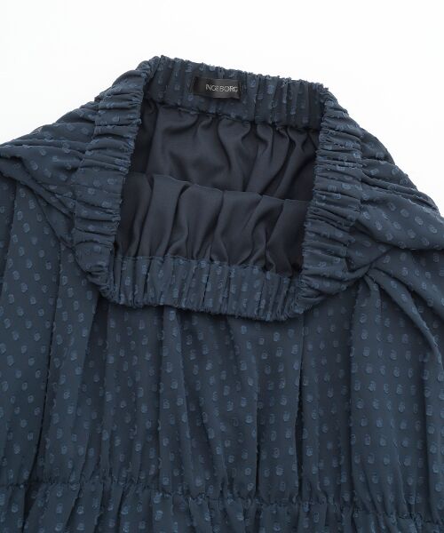 INGEBORG / インゲボルグ ロング・マキシ丈スカート | シフォンカットジャガードスカート | 詳細6