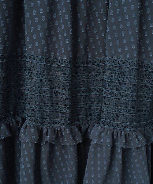 INGEBORG / インゲボルグ ロング・マキシ丈スカート | シフォンカットジャガードスカート | 詳細7