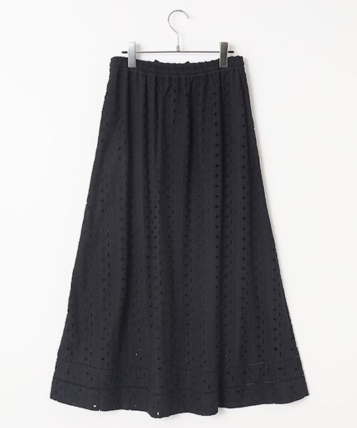 INGEBORG / インゲボルグ ロング・マキシ丈スカート | アイレットレースギャザースカート | 詳細1