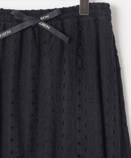 INGEBORG / インゲボルグ ロング・マキシ丈スカート | アイレットレースギャザースカート | 詳細2
