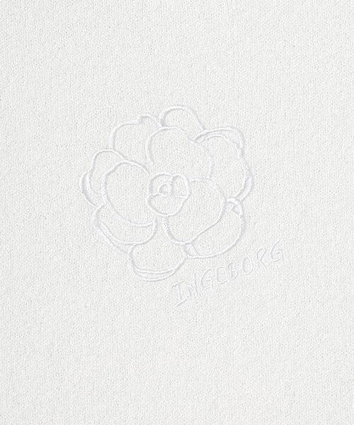 INGEBORG / インゲボルグ キャミソール・チューブトップ | カメリア刺繍入りノースリーブニット | 詳細2