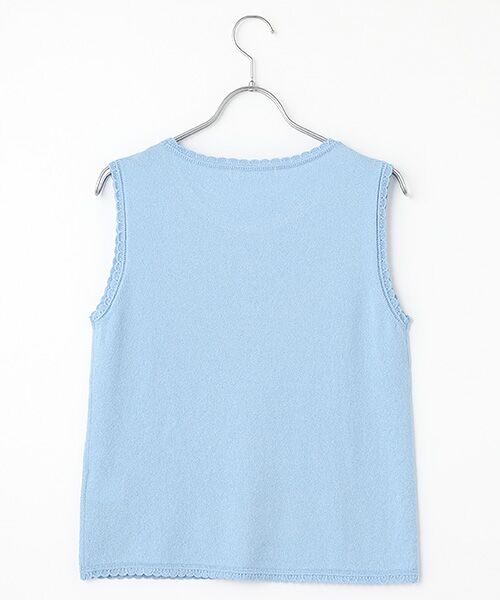 INGEBORG / インゲボルグ キャミソール・チューブトップ | カメリア刺繍入りノースリーブニット | 詳細4