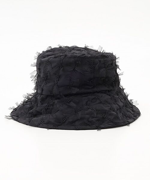 INGEBORG / インゲボルグ ハット | チュールリボン刺繍バケツハット | 詳細1