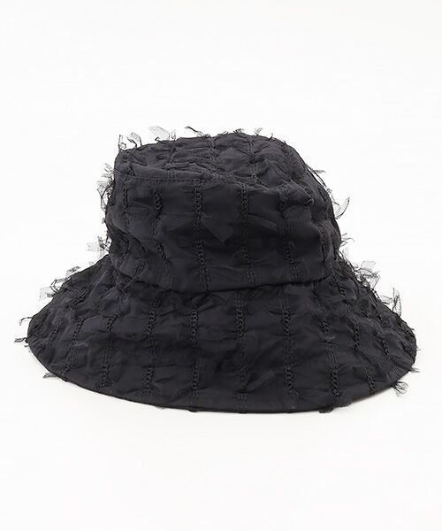 INGEBORG / インゲボルグ ハット | チュールリボン刺繍バケツハット | 詳細2