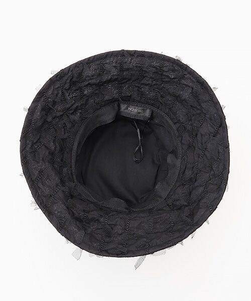 INGEBORG / インゲボルグ ハット | チュールリボン刺繍バケツハット | 詳細3