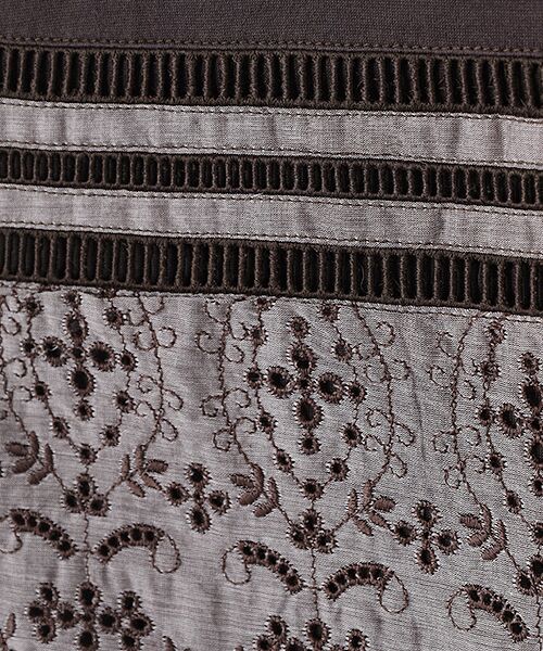 INGEBORG / インゲボルグ カットソー | ボタニカル刺繍使いノースリーブカットソー | 詳細6