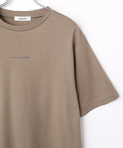 INGEBORG / インゲボルグ カットソー | 【Salon de INGEBORG】ワンポイントTシャツ | 詳細4