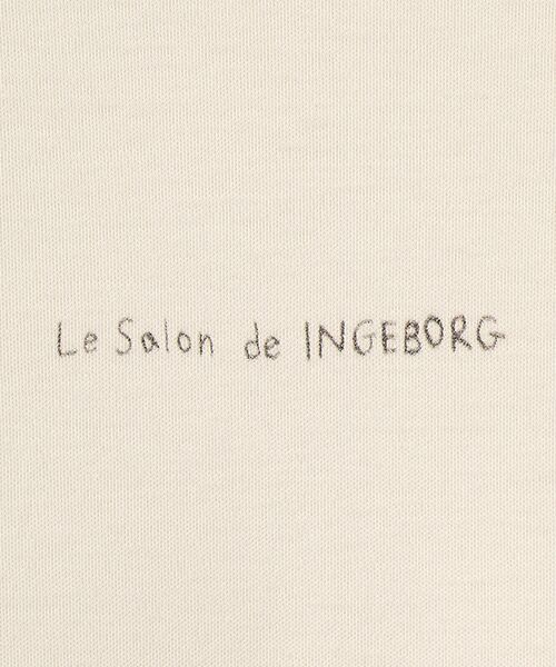 INGEBORG / インゲボルグ カットソー | 【Salon de INGEBORG】ワンポイントTシャツ | 詳細10
