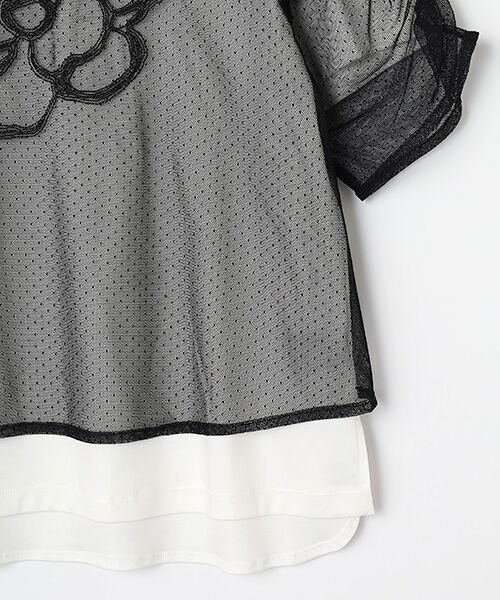 INGEBORG / インゲボルグ チュール×カットソートップス チュール×カットソートップス （カットソー）｜INGEBORG