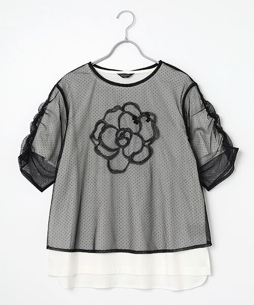【海外輸入】 チュール×カットソートップス （カットソー）｜INGEBORG トップス
