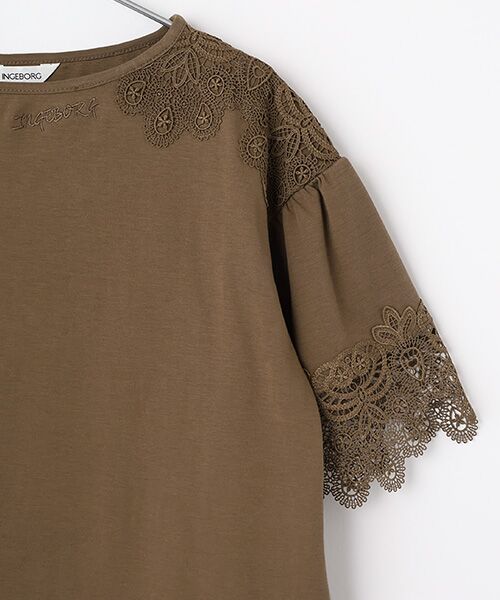 レース使いカットソー （Tシャツ）｜INGEBORG / インゲボルグ