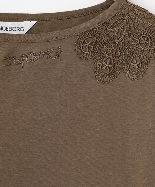インゲボルグ　レース レース使いカットソー （Tシャツ）｜INGEBORG / インゲボルグ