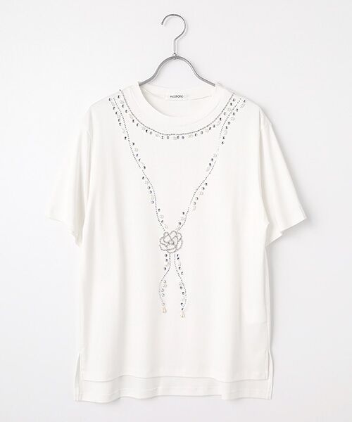 INGEBORG ロゴ入りフーディカットソーチュニック ロゴ入りフーディカットソーチュニック （カットソー