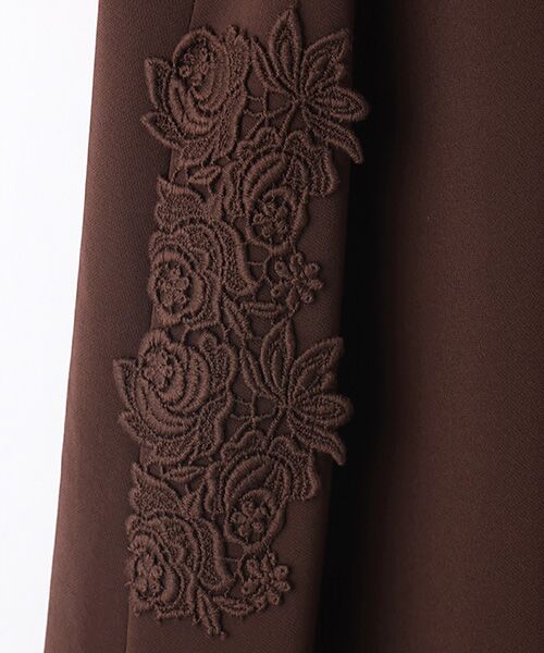 INGEBORG / インゲボルグ ロング・マキシ丈ワンピース | ケミカルレース使いジャンパースカート | 詳細2