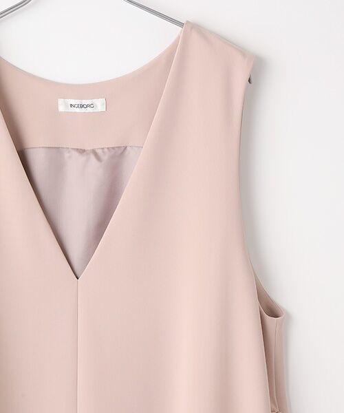 INGEBORG / インゲボルグ ロング・マキシ丈ワンピース | ケミカルレース使いジャンパースカート | 詳細4