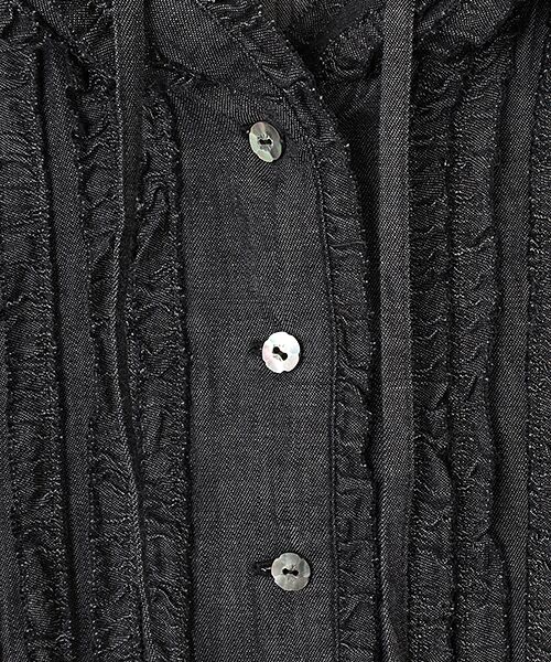 INGEBORG / インゲボルグ シャツ・ブラウス | ５ozムラ糸デニムブフードブラウス | 詳細1
