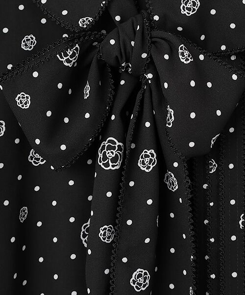INGEBORG / インゲボルグ シャツ・ブラウス | ●カメリアドットpt.リボンブラウス | 詳細1