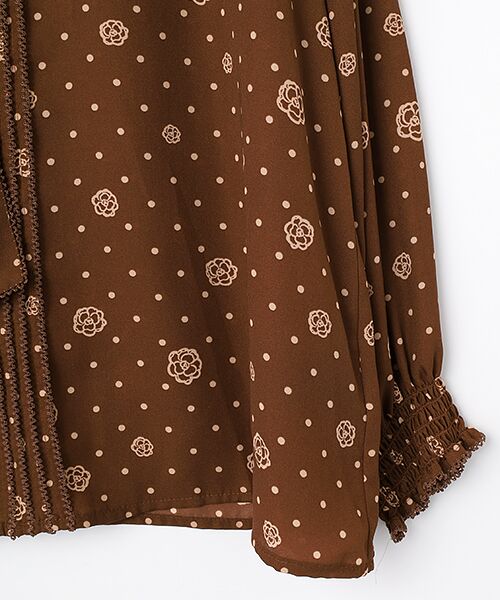 INGEBORG / インゲボルグ シャツ・ブラウス | ●カメリアドットpt.リボンブラウス | 詳細4