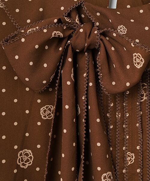 INGEBORG / インゲボルグ シャツ・ブラウス | ●カメリアドットpt.リボンブラウス | 詳細5