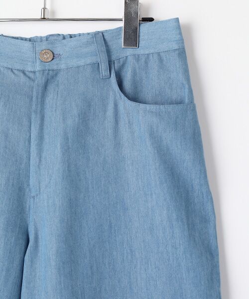 INGEBORG / インゲボルグ デニムパンツ | 裾タブデニムストレートパンツ | 詳細3