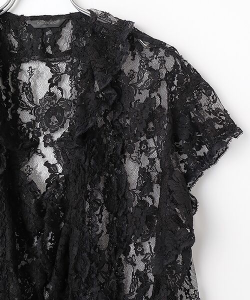 INGEBORG / インゲボルグ ベスト | フランス製リバーレースフリルベスト | 詳細2