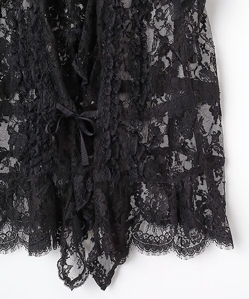 INGEBORG / インゲボルグ ベスト | フランス製リバーレースフリルベスト | 詳細3