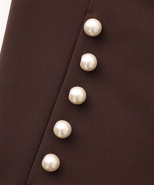 INGEBORG / インゲボルグ ベスト | ●パール調釦アクセントベスト | 詳細6